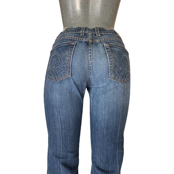 Lucky Brand Boot Cut Womens Jeans Tag 6 Blue Flared Mid-Rise W29xL31 Denim - Picture 3 of 12